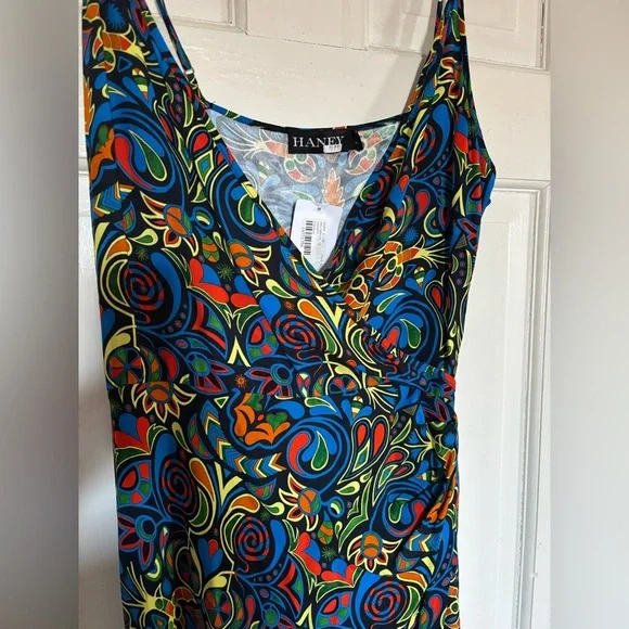 Haney Olivia Faux Wrap Midi Dress - Picture 5 of 12